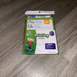 Leap Frog Printing Dry Erase Activity Book Grade K-1 New 2014 Never used